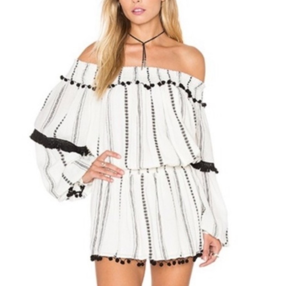 Tularosa Mini dress Jaqueline Boho Dress Revolve festival hipster off shoulder
